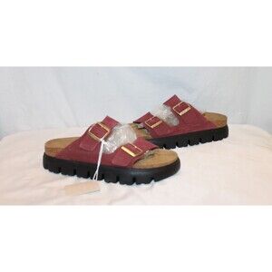 Birkenstock Papillio Arizona Chunky Platform Sandals EU 42 NARROW NWOT ZINFANDEL